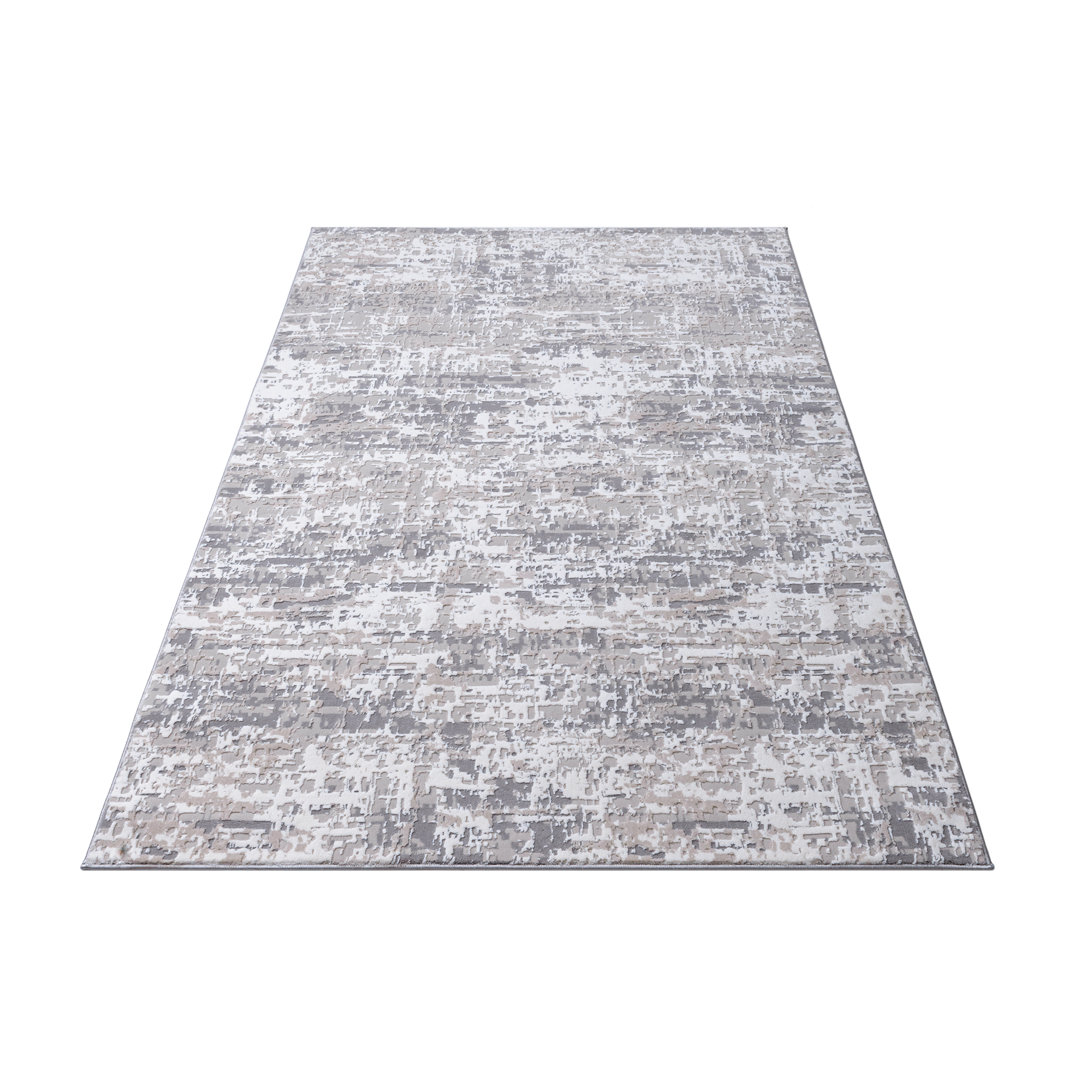 Clouds Area Rug in beige and anthracite tones